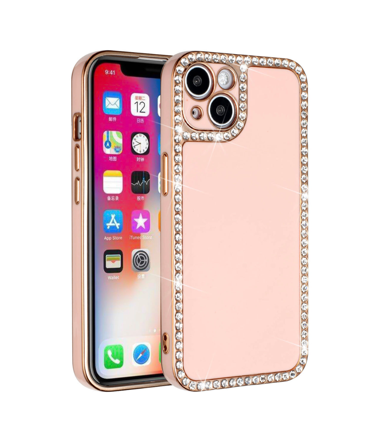 iPhone 13 Pro Max Big Diamond All Around TPU Hybrid Case