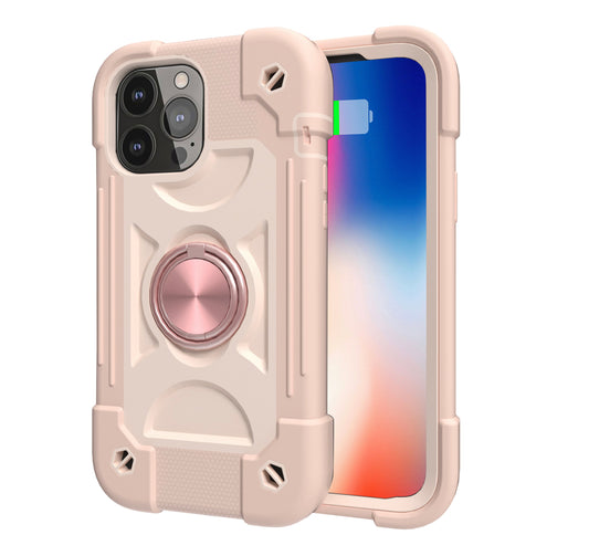 iPhone 13 (6.1) Dual Layer Double Ring Magnetic Case
