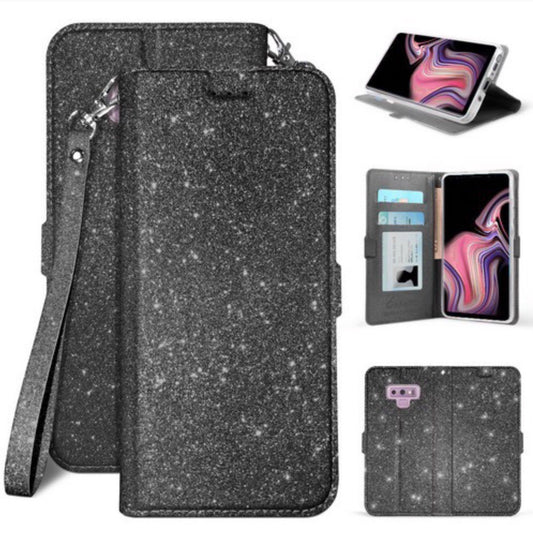 Infolio Wallet Case Window For Samsung Galaxy Note 9 - Black With Clear Gel