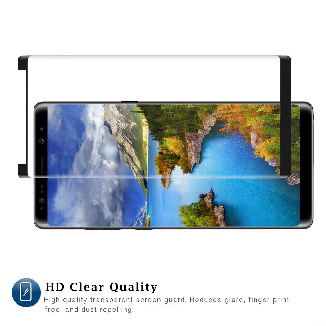 Samsung Galaxy S9 - Full Covered Edge to Edge - 0.33mm Curved Tempered Glass Screen Protector - Black