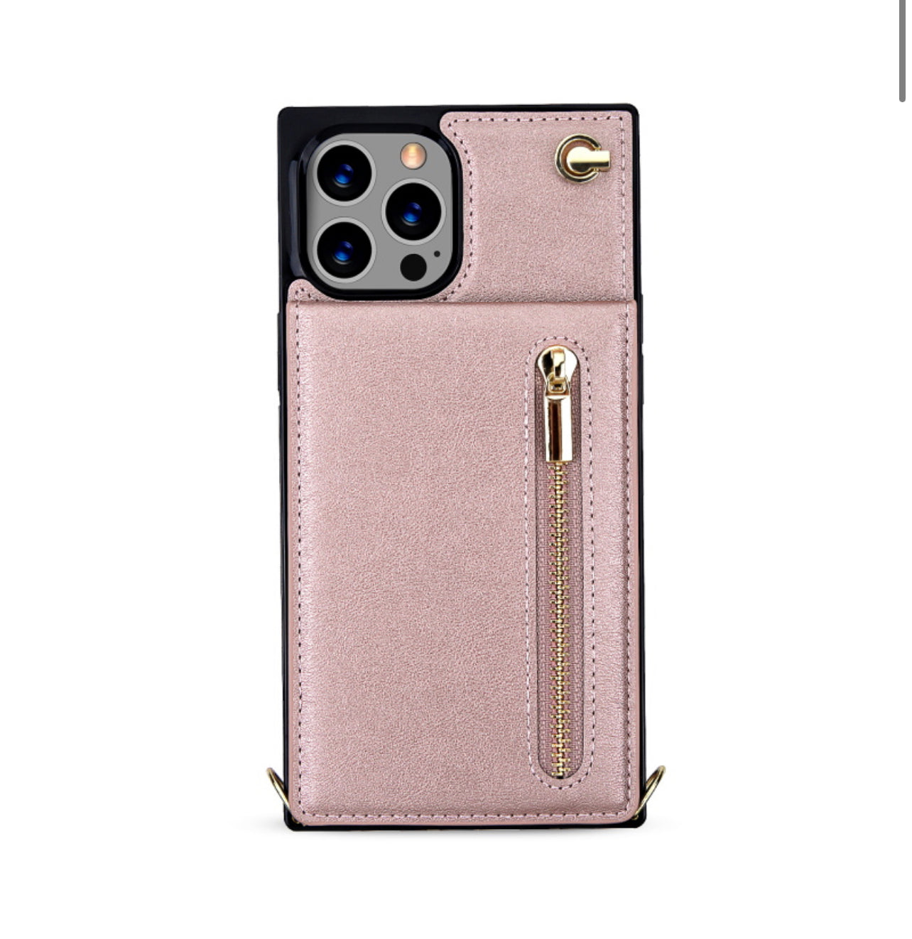 MyBat Suspend Wallet Cover (with Lanyard) for Apple iPhone 13 Pro Max (6.7) - Rose Gold