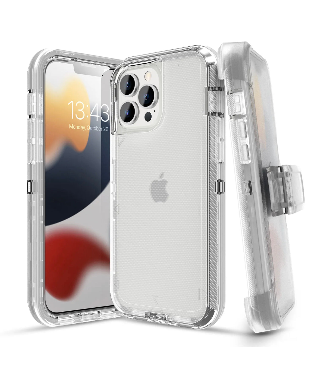 iPhone 14 Pro Max Shockproof Defender Case Cover/Belt Clip Holster