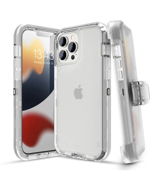 iPhone 14 Pro Max Shockproof Defender Case Cover/Belt Clip Holster