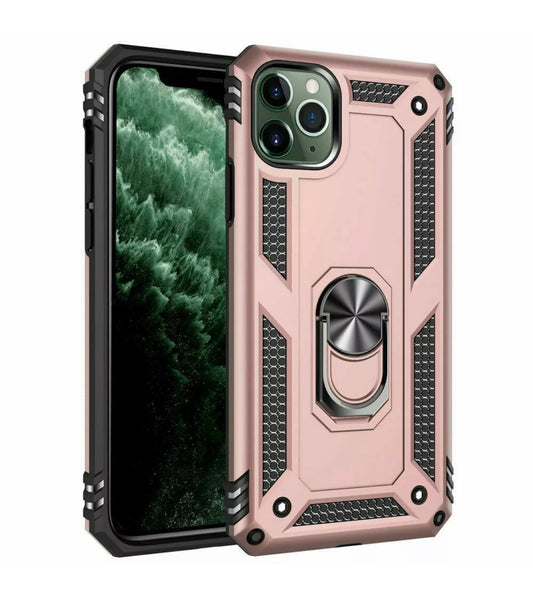 iPhone 11 Pro Ring Stand Case-Rose Gold