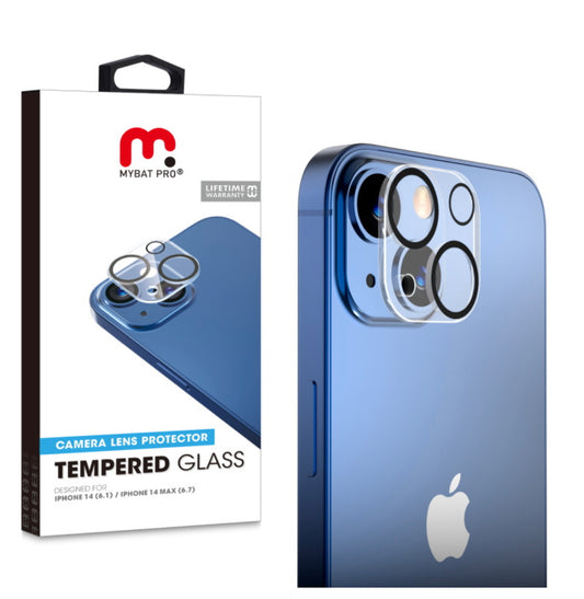MyBat Pro Tempered Glass Lens Protector (2.5D) for Apple iPhone 14 (6.1) / 14 Plus (6.7) - Clear