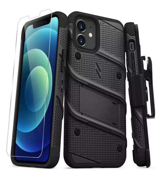 iPhone 12/Pro (6.1) Premium Case W/ Glass