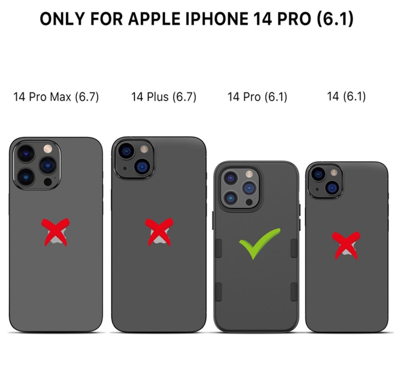 MyBat Pro TUFF Subs Series Case for Apple iPhone 14 Pro (6.1) - Black