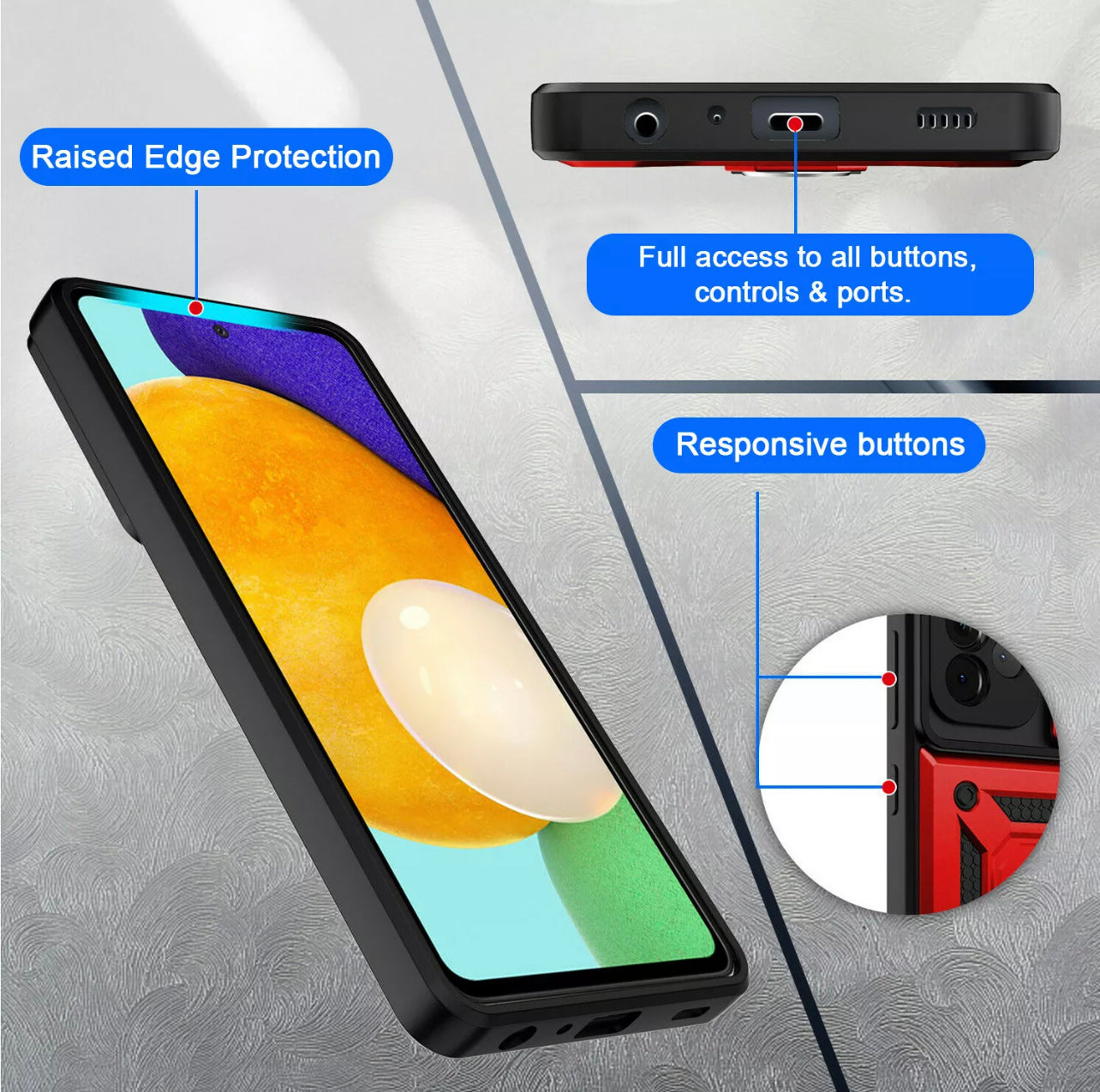 Samsung Galaxy A12 Ring Stand Case