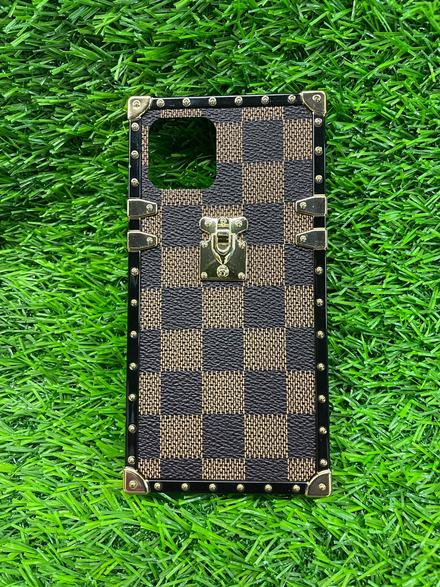 iPhone 12/Pro Checkered Hybrid Case