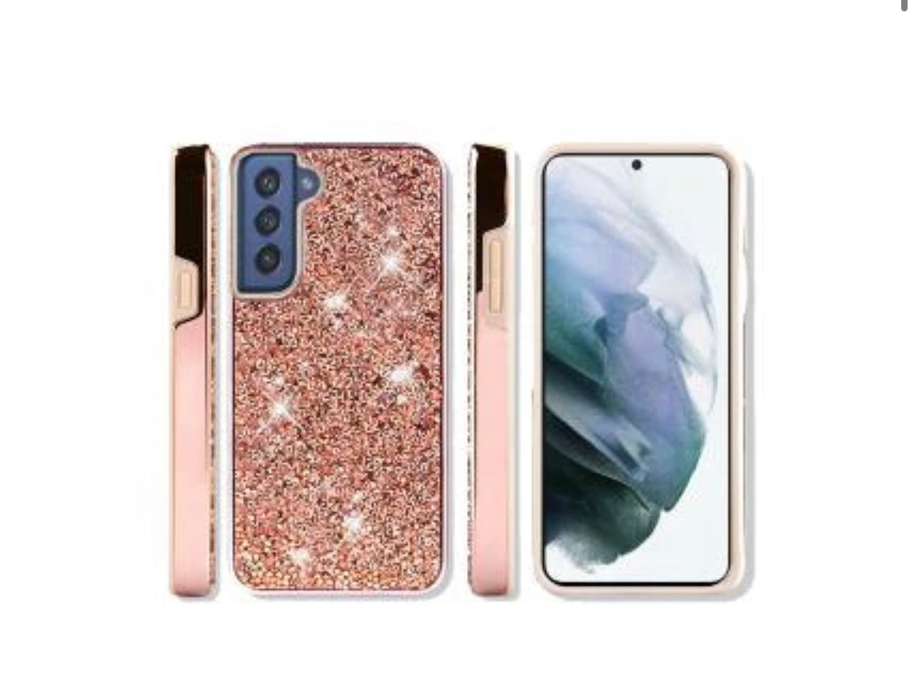 Samsung Galaxy S22 Deluxe Diamond Bling Glitter Case Cover