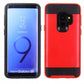 Samsung Galaxy S9 - Black Metallic Cover With Black TPU Skin Slim Cellphone Case