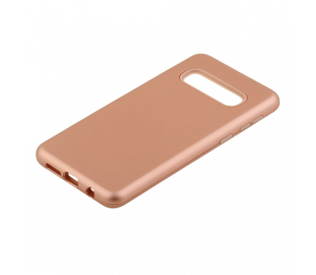 Samsung Galaxy S10 - Rose Gold Hard Plastic Cover with Rose Gold Soft Silicone Skin