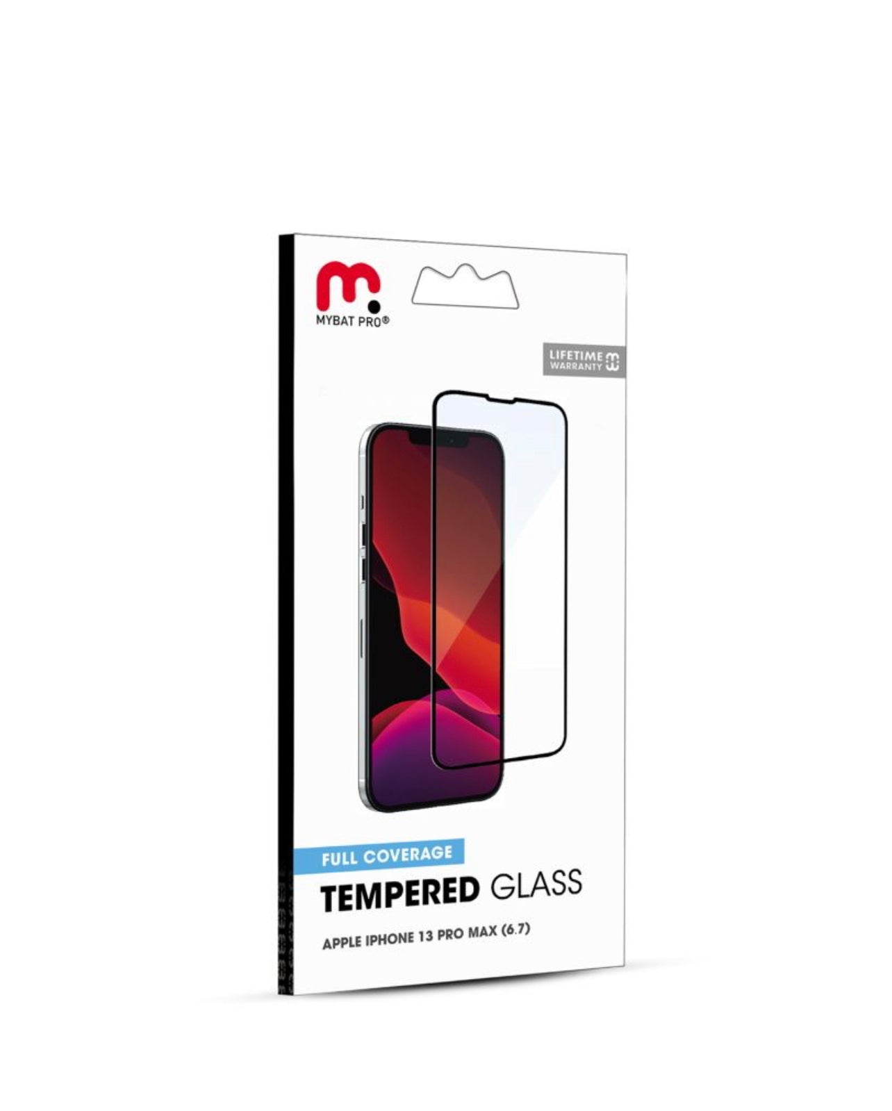 FULL COVERAGE TEMPERED GLASS SCREEN PROTECTOR FOR APPLE IPHONE 13 PRO MAX (6.7) - BLACK
