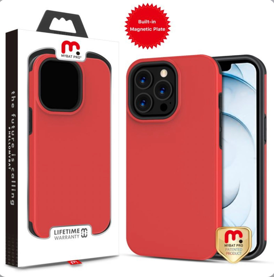 MYBAT PRO FUSE MAGNET SERIES CASE FOR APPLE IPHONE 13 PRO MAX (6.7) - RED