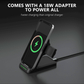 LAX Wireless Charging Stand - 3 in 1 Wireless Charger Fast Charging Dock Station