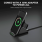 LAX Wireless Charging Stand - 3 in 1 Wireless Charger Fast Charging Dock Station