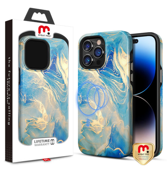MyBat Pro Fuse Series MagSafe Case for Apple iPhone 14 Pro (6.1) - Ocean Marble