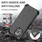 MyBat Pro Antimicrobial Maverick Series Case with Holster and Tempered Glass for Apple iPhone 14 Pro Max (6.7) - Black / Black