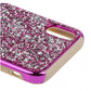 PHONE X/XS - HOT PINK ROCK CRYSTAL STUDDED BLING CASE