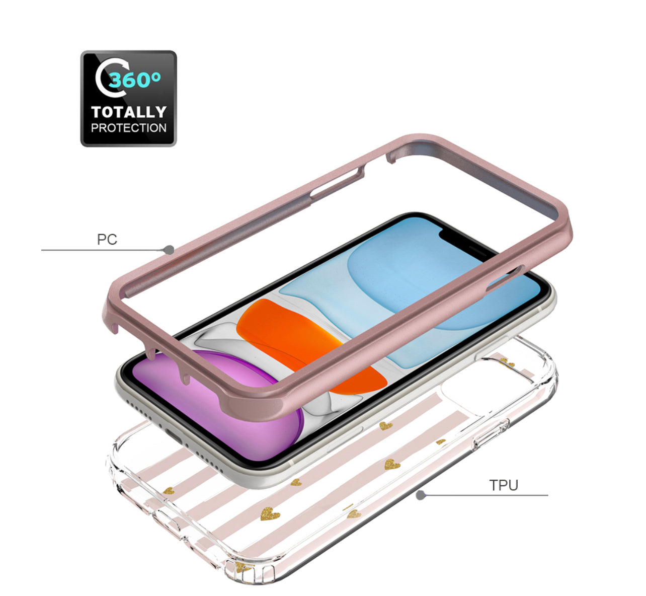 iPhone 13 Pro Essence Beautiful Design Hybrid Shockproof Case Cover