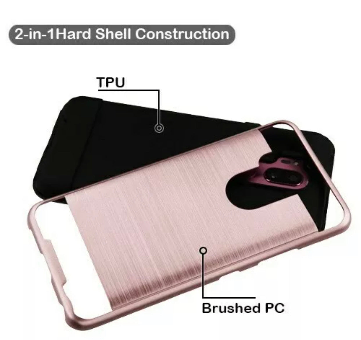 LG Stylo 6 Brushed Hybrid Case