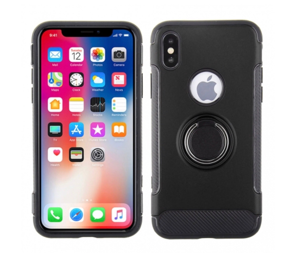 iPhone X/XS ring stand magnet case