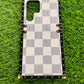 Samsung Galaxy s22 Ultra checkered print hybrid case