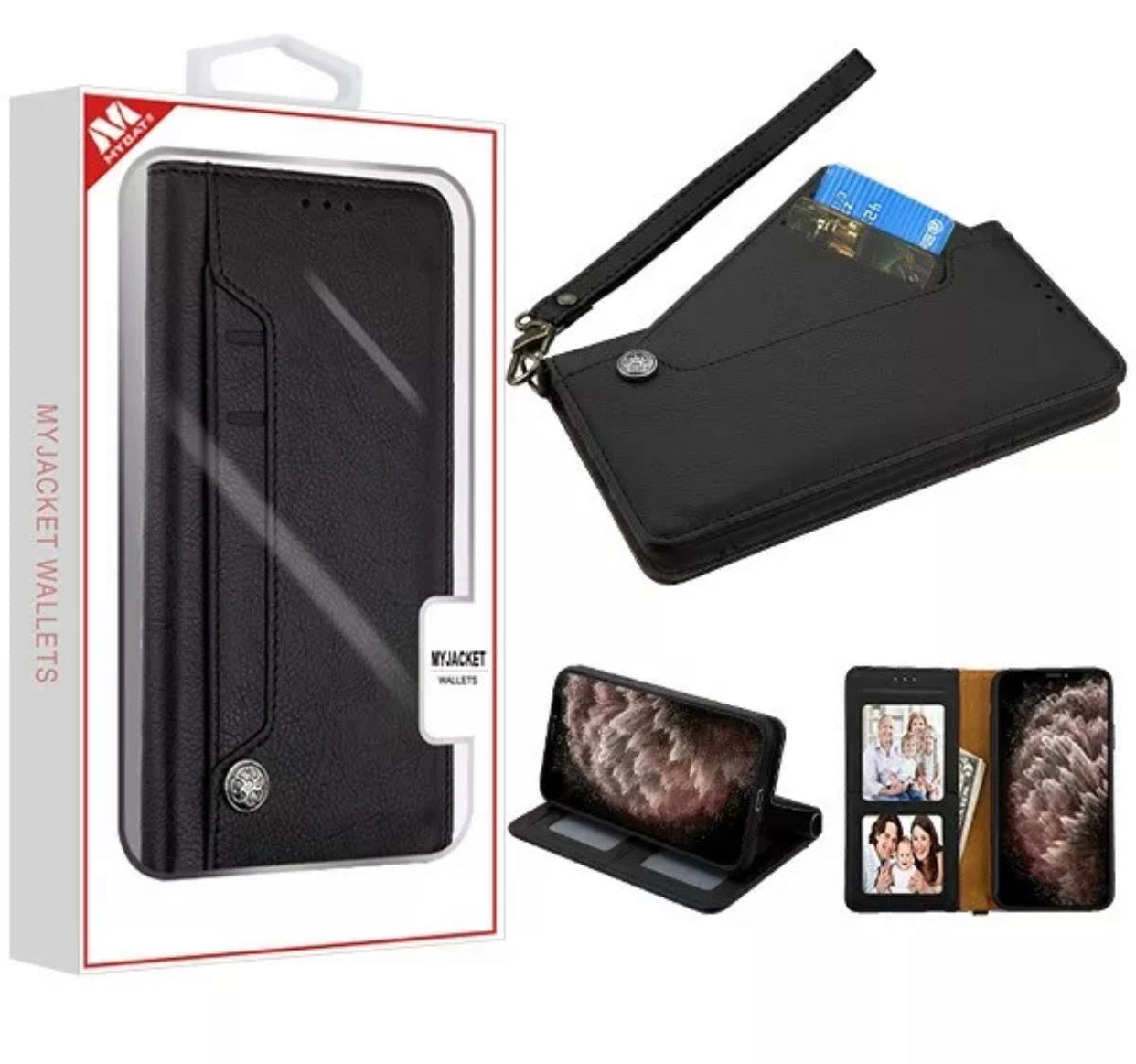iPhone 11 Premium Flip Jacket Wallet Case