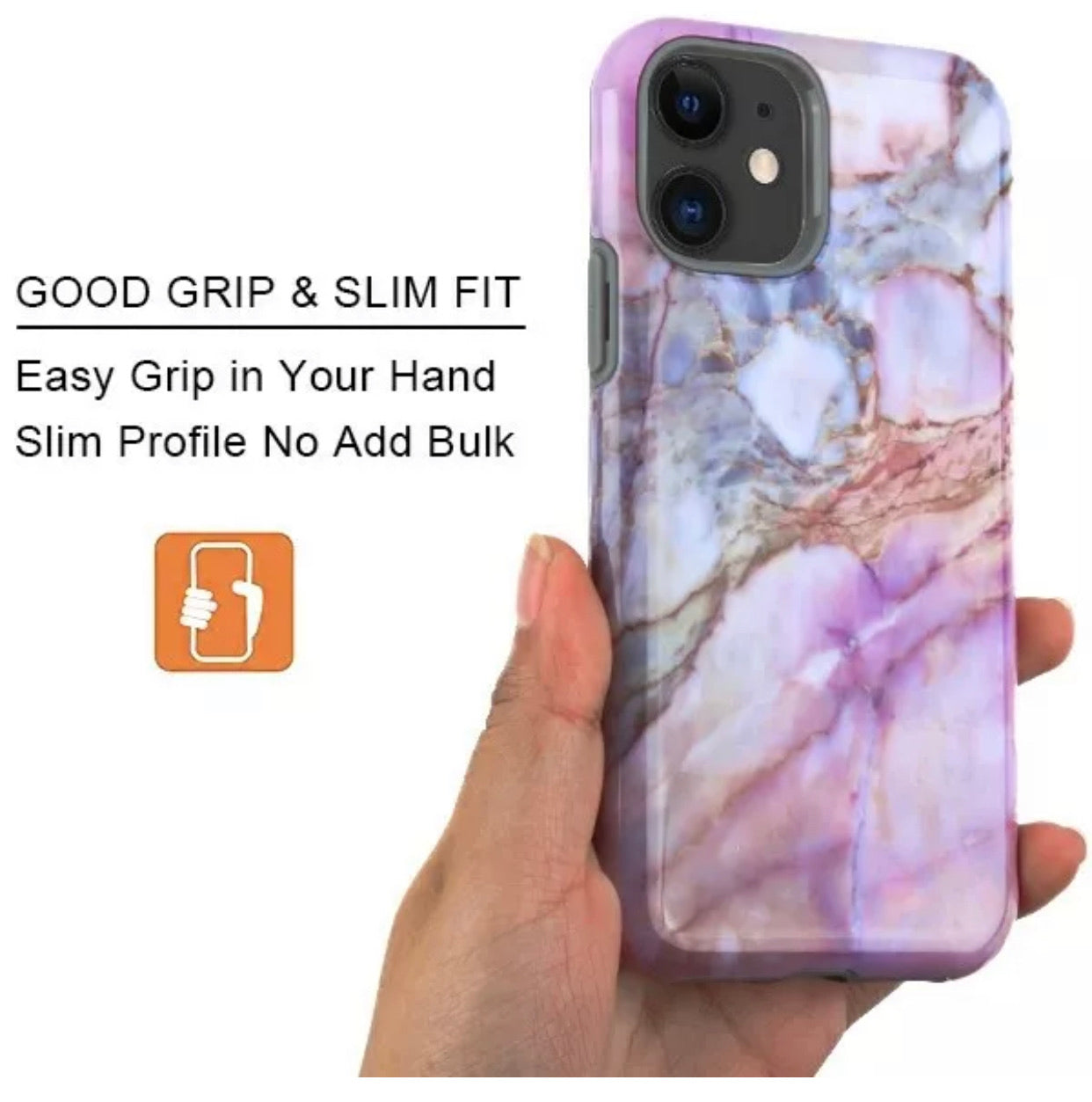 iPhone 11 Dual Layered Marble Case