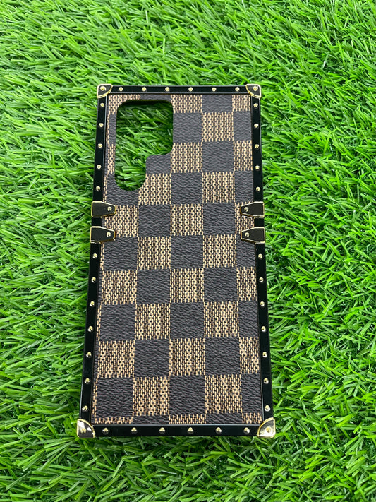 Samsung Galaxy s22 checkered print hybrid case