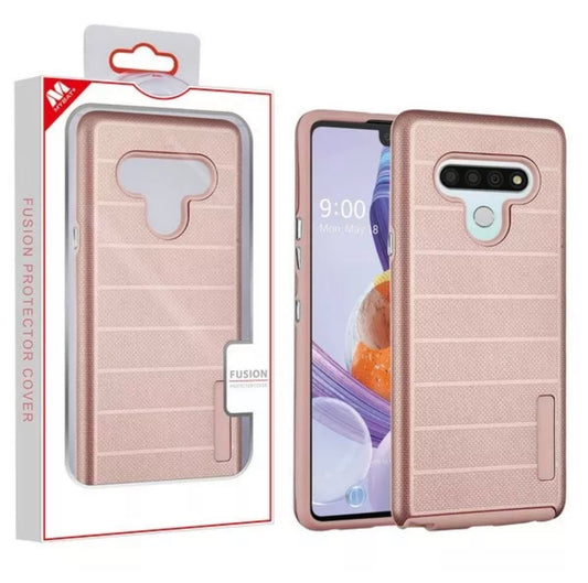 LG Stylo 6 Premium Hybrid Case- Rose Gold