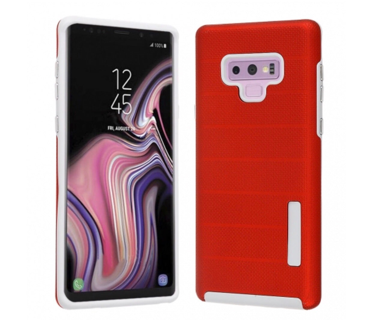 SAMSUNG GALAXY NOTE 9 - RED ANTI SLIP HYBRID CASE