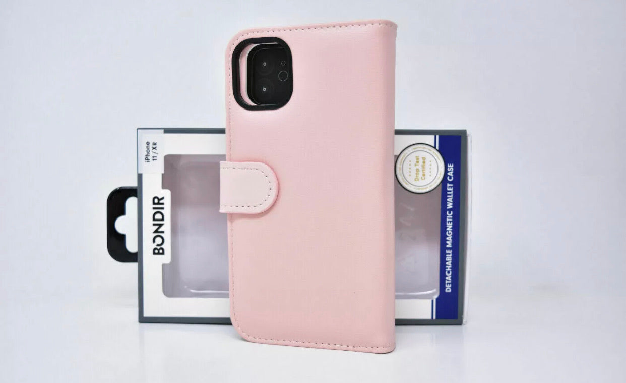 iPhone 11/XR Genuine Leather Wallet Case