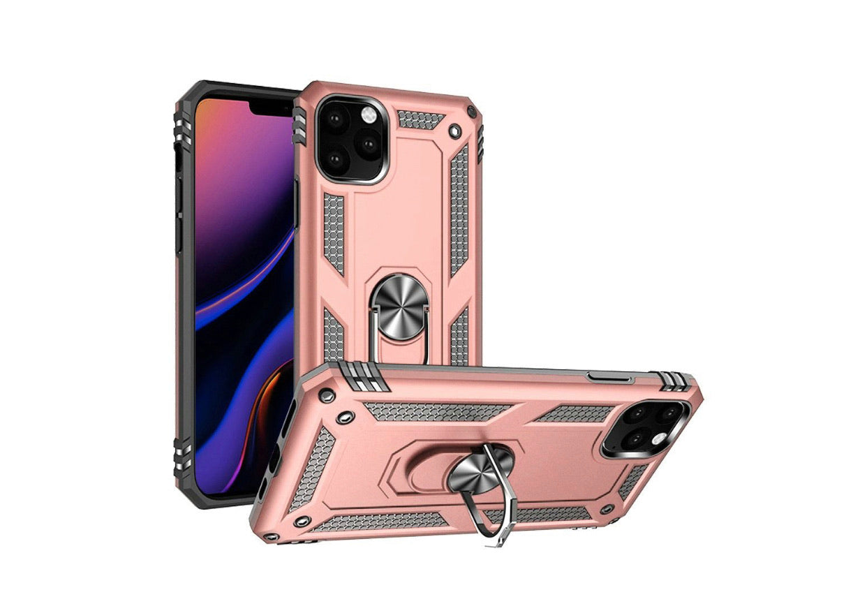 iPhone 11 Pro Ring Stand Case-Rose Gold