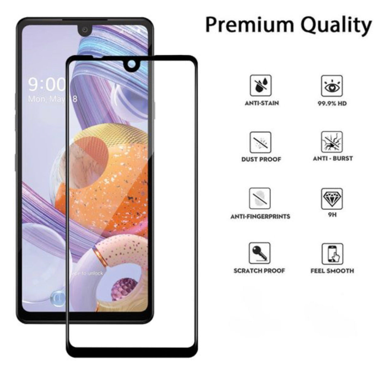 LG K51 Premium Tempered Glass