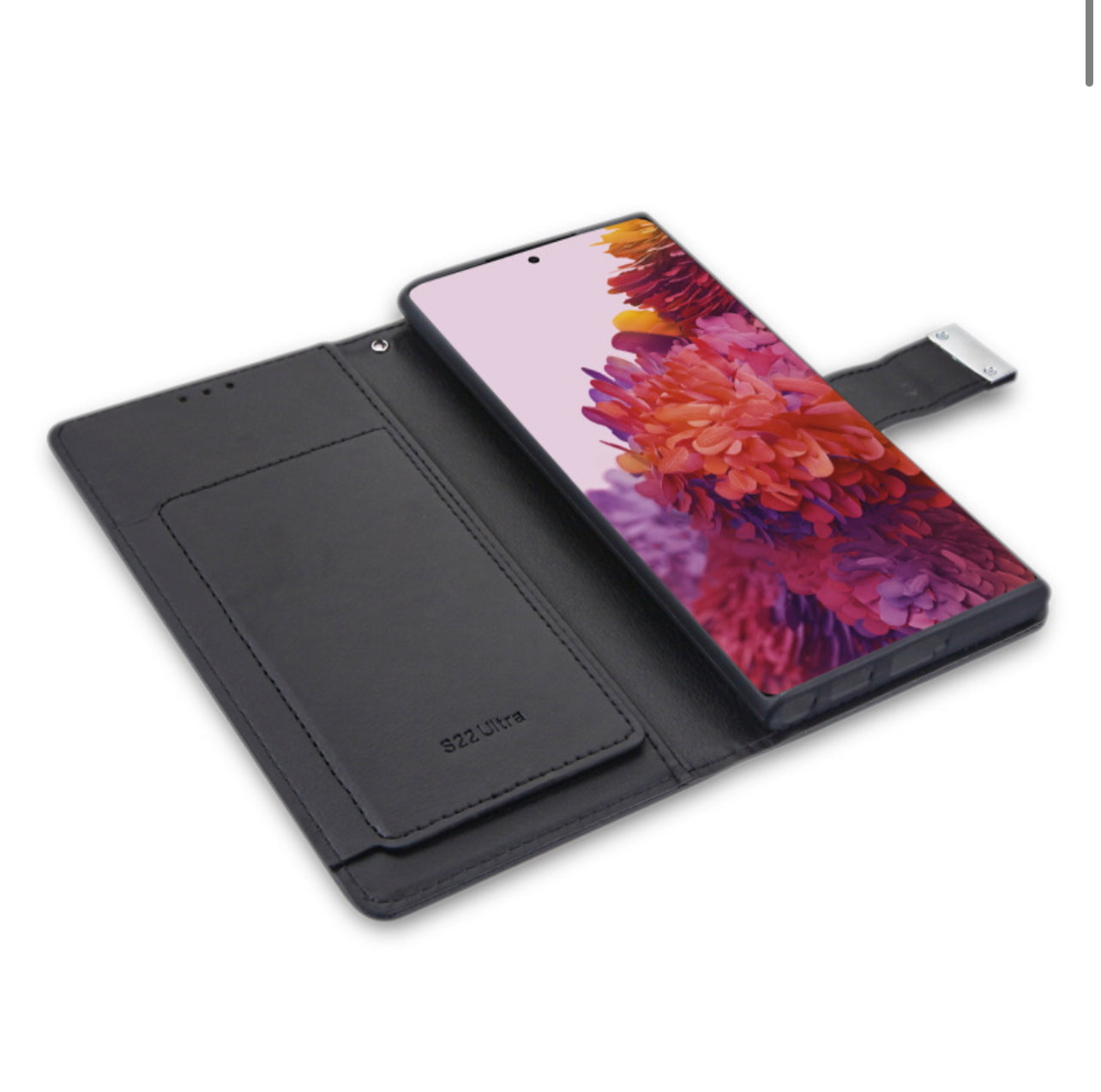 MyBat MyJacket Wallet Xtra Series for Samsung Galaxy S22 Ultra - Black / Black