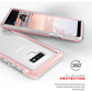 Samsung Galaxy Note 9 Zizo ION Triple Layered Hybrid Case w/ Tempered Glass Screen Protector - Rose Gold / Silver