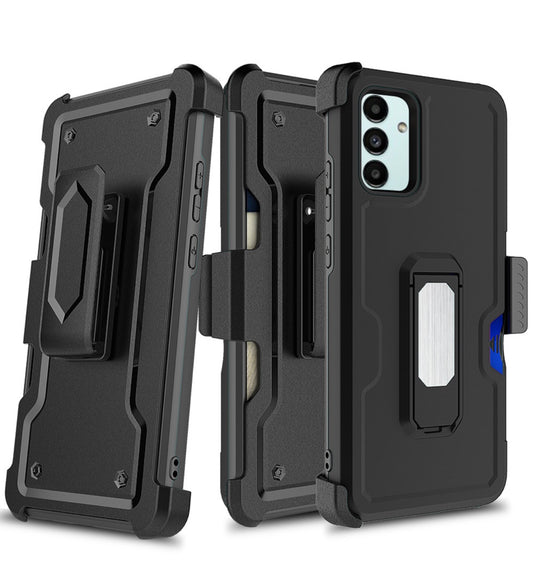 For Samsung Galaxy A13 5G CARD Holster with Kickstand Clip Hybrid Case Cover