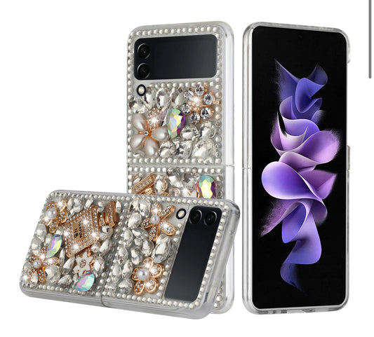 Samsung Galaxy Z Flip3 3D Full Diamond Bling Case Cover