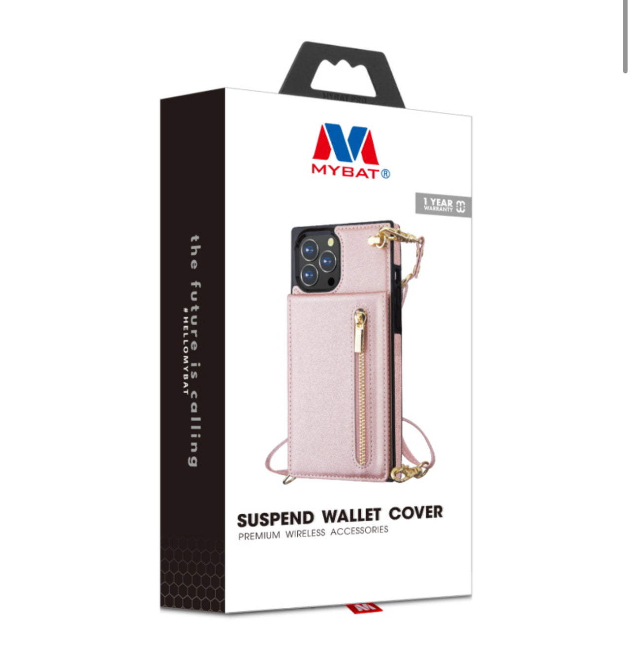 MyBat Suspend Wallet Cover (with Lanyard) for Apple iPhone 13 Pro Max (6.7) - Rose Gold
