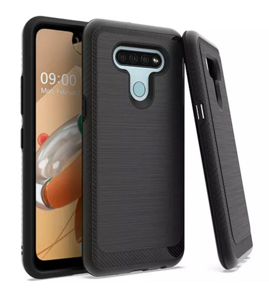 LG K51 Brushed Metallic Hybrid Case
