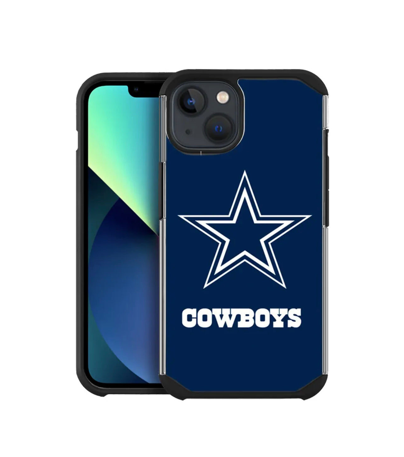 For Apple iPhone 14 Plus - ShockProof Official NFL Impact Hybrid Dual Cover Case