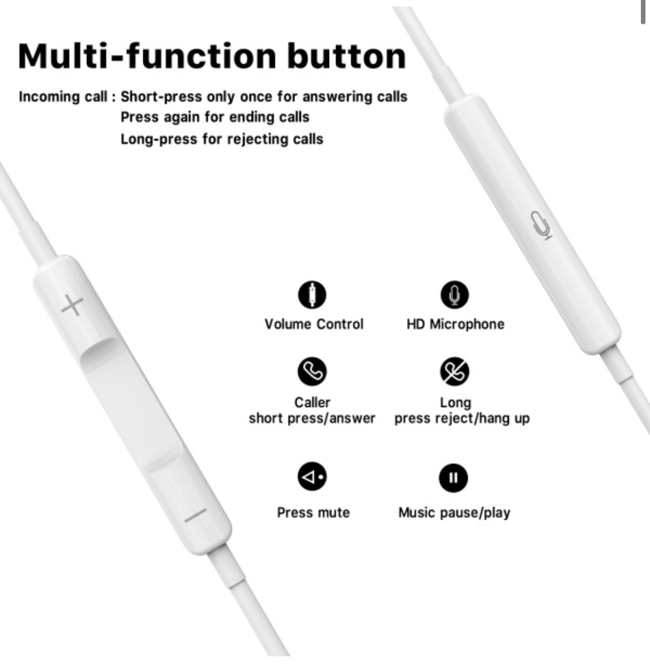 USB-C Digital Audio Earphone - White
