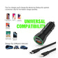 18W Car Charger PD & USB-A With 3ft C To IPhone Cable For IPhone