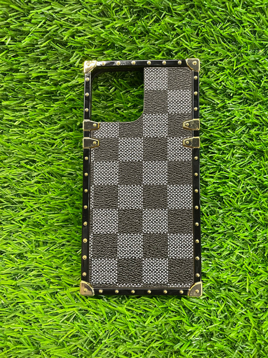 iPhone 13 Pro Max Checkered Hybrid Case