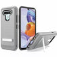 LG Stylo 6 Brushed Hybrid Case Silver