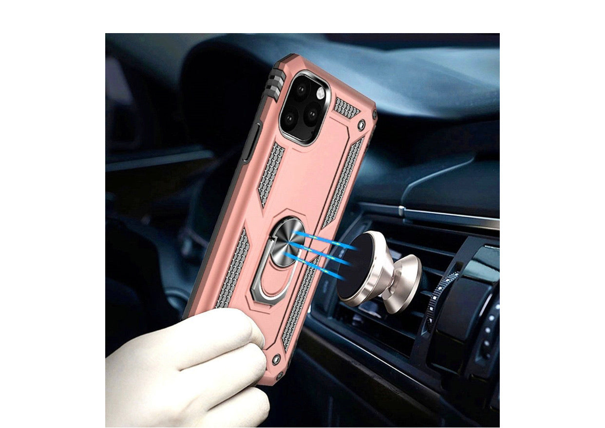 iPhone 11 Pro Ring Stand Case-Rose Gold