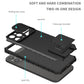 iPhone 14 6.1" Easy Viewing Kickstand Camera Protection Hybrid Case Cover - Black