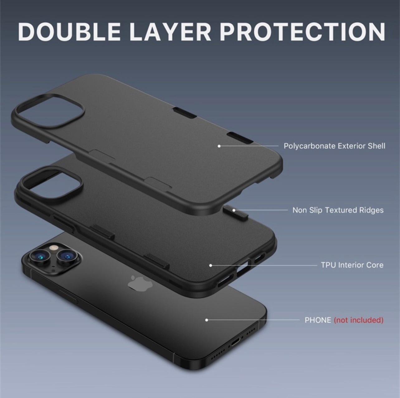 MyBat Pro TUFF Subs Series Case for Apple iPhone 14 (6.1) - Black