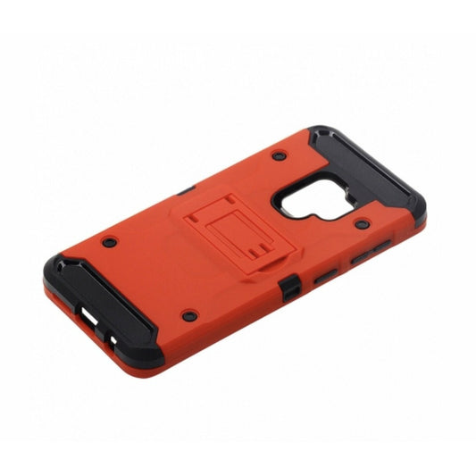 Samsung Galaxy S9 - Red Colored Horizontal Hard Back Kickstand Case